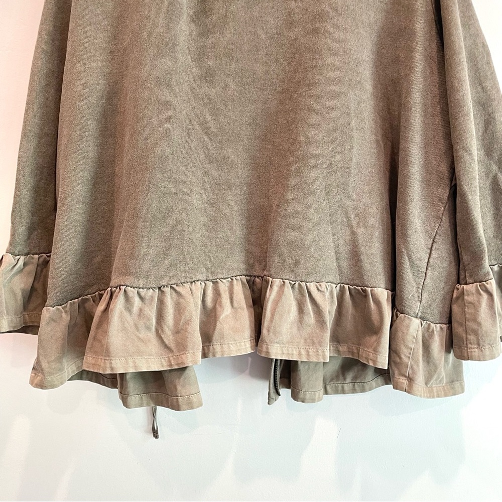 Wrap London Zip Front Ruffle Hem Jacket - Picture 12 of 13